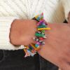 Kantha Paired Triangle Bracelet