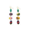 Kantha Pebbled Drop Earrings