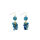 Kantha Azure Dangle Cluster Earrings