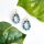 Kantha Azure Beaded Teardrop Earrings