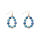 Kantha Azure Beaded Teardrop Earrings