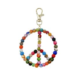 Kantha Peace Symbol Bag Clip