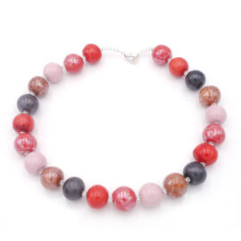 Keramikkette Rounds Rot/Rose