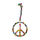 Kantha Peace Symbol Deko Anhänger