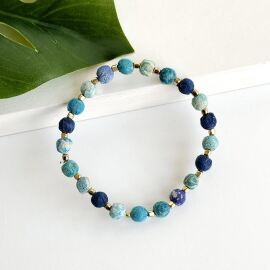 Kantha Dotted Azure Bracelet