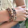 Kantha Desertscape Spiral Bracelet