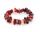 Tagua Armband Rakira, Rot Red/Grey