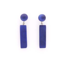 Tagua Ohrring ENZO Blau