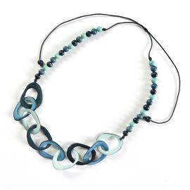 Tagua Kette & Acai Türkis