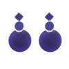 Tagua Earrings Modell A Blue
