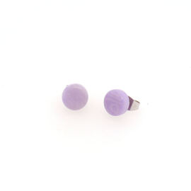 Tagua Ohrstecker 8 mm Topi Lilac
