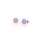 Tagua Ohrstecker 8 mm Topi Lilac