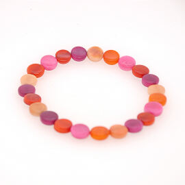 Tagua Armband Dulces Rot/Orange
