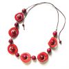 Tagua Kette Zara Rot
