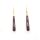 Brass Earring Long Drop Horn black Giftbox included