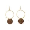 Brass Earrings Sara Giftbox not included