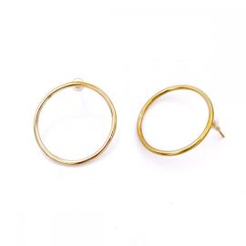 Messingohrring Circle Ohne Geschenkbox