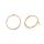 Messingohrring Circle Ohne Geschenkbox