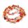 “Chip” Silk Jewelry, Orange/Colorful