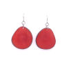 Tagua Ohrring Hosty Rot