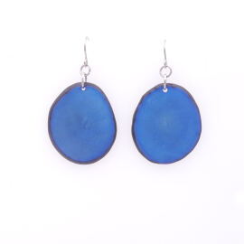 Tagua Ohrring Hosty Blau