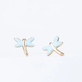 Dragonfly Studs in Mint