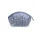 Cosmetic bag raw silk embroidered.