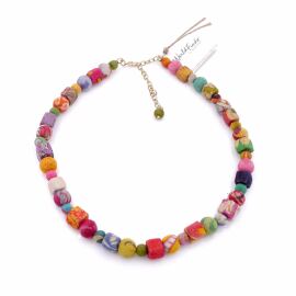 Kantha Tetris Necklace