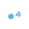 Tagua Ohrstecker 12 mm Türkis