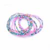 10 x Masai Bracelets, Kenia rosa/blau