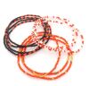 10 x Masai Bracelets, Kenia rot/schwarz/weiß