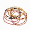 10 x Masai Bracelets, Kenia lila/schwarz/gold