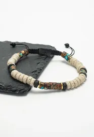 Vanguard Lava Bead Mens Bracelet