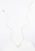 Brilliance V-Bar Chevron Zircon & Gold Necklace