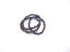 Set 3 Stück Masai Bracelets, Kenia schwarz/weiß