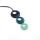 Tagua Kette Belli Petrol