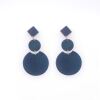 Tagua Earrings Modell A Petrol