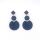 Tagua Earrings Modell A Petrol