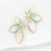Flourish Mint Leaf Earrings
