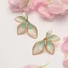 Flourish Mint Leaf Earrings