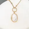 Necklace with Crystal Clear Zircon