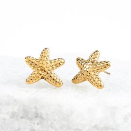 Golden Starfish Studs