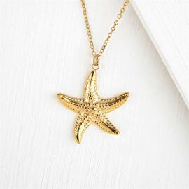 Golden Starfish Necklace