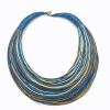 Silk Necklace Blue/Petrol