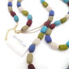 Kantha Long Sea & Sage Necklace