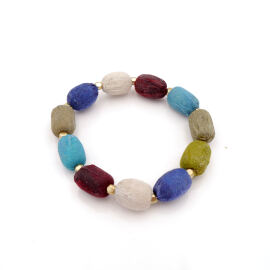 Kantha Sea & Sage Bracelet