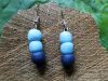 Ohrringe Color Block hellblau/blau
