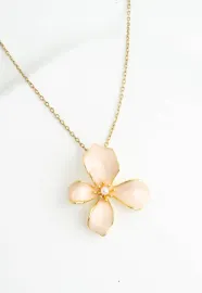 Hope in Bloom Misty Rose Necklace