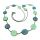 Tagua Necklace "Leilani" Petrol