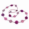 Tagua Necklace "Leilani" Purple Tones